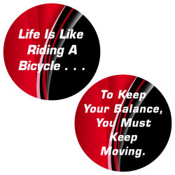 Life Is Like Riding a Bicycle Chip
