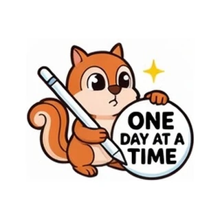 Chipmunk customizing the front of a chip